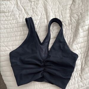 Alo Yoga Black Sports Bra size XS black camo colored bra top